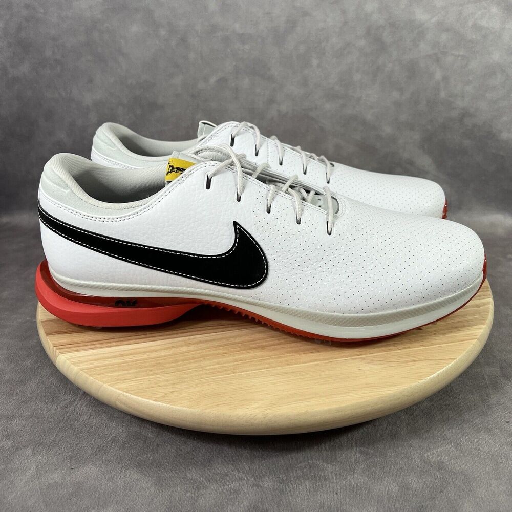 Nike Air Zoom Victory Tour 3 Mens Size 13 Golf Shoes White Red Leather NEW